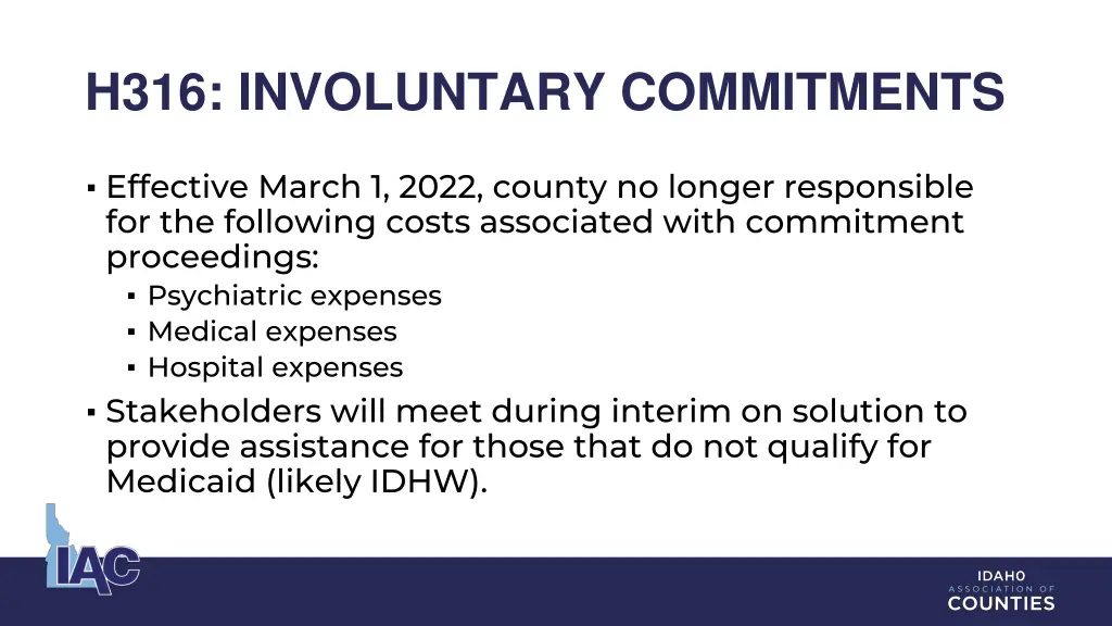 h316 involuntary commitments