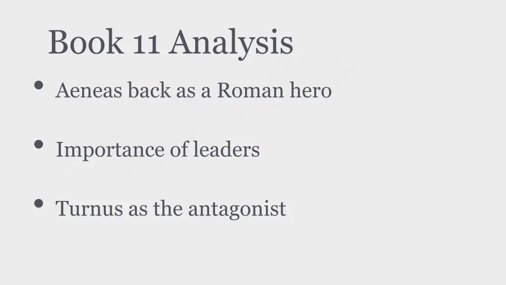 book 11 analysis aeneas back as a roman hero