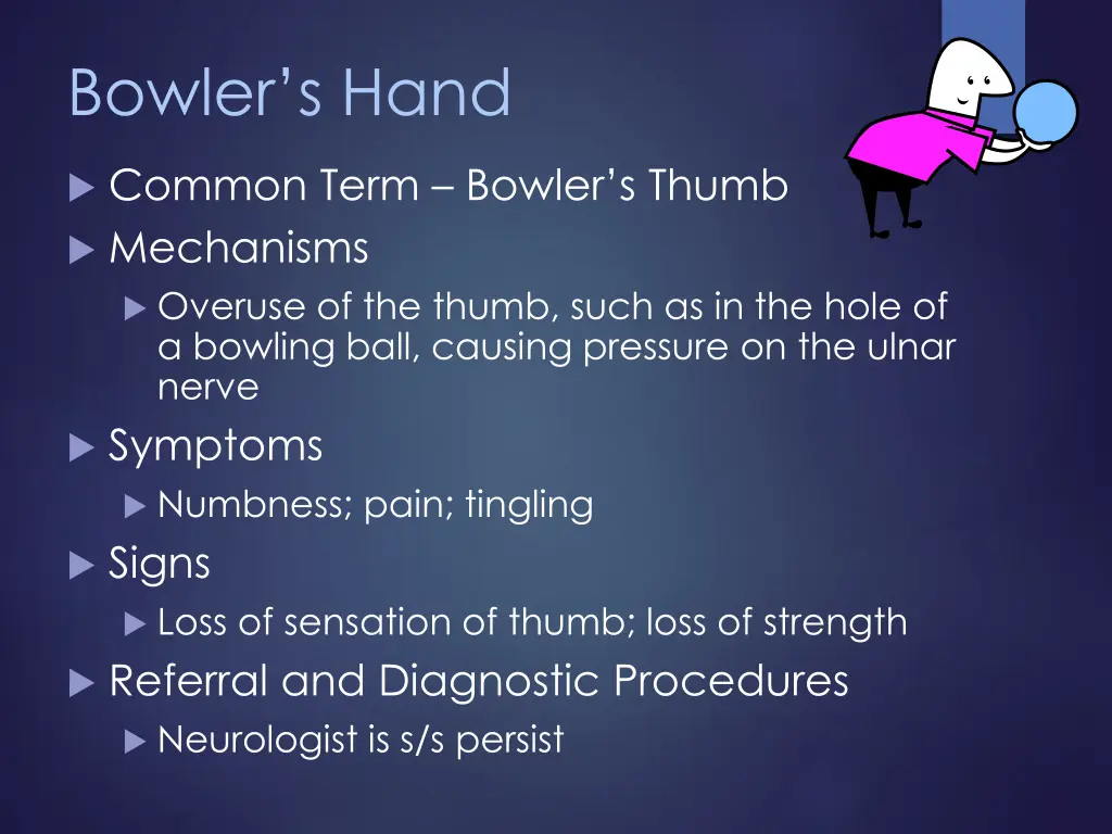 bowler s hand