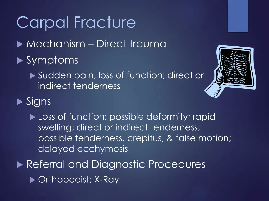 carpal fracture