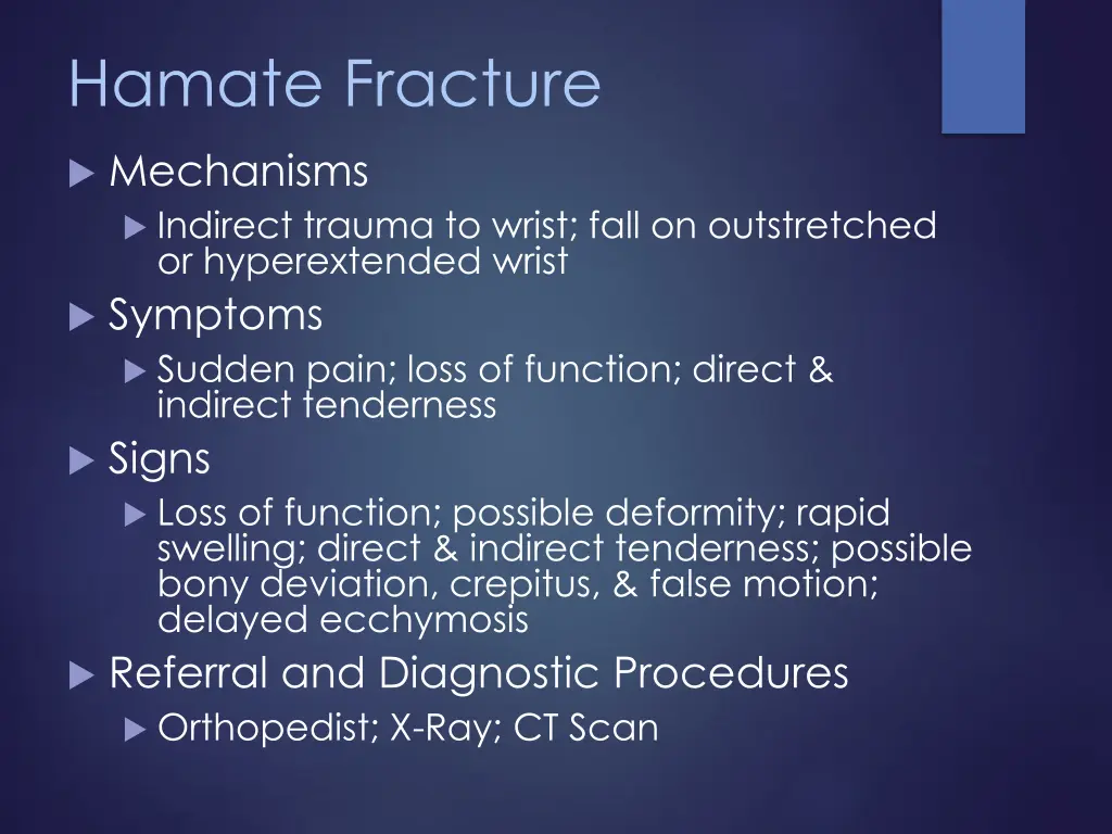 hamate fracture