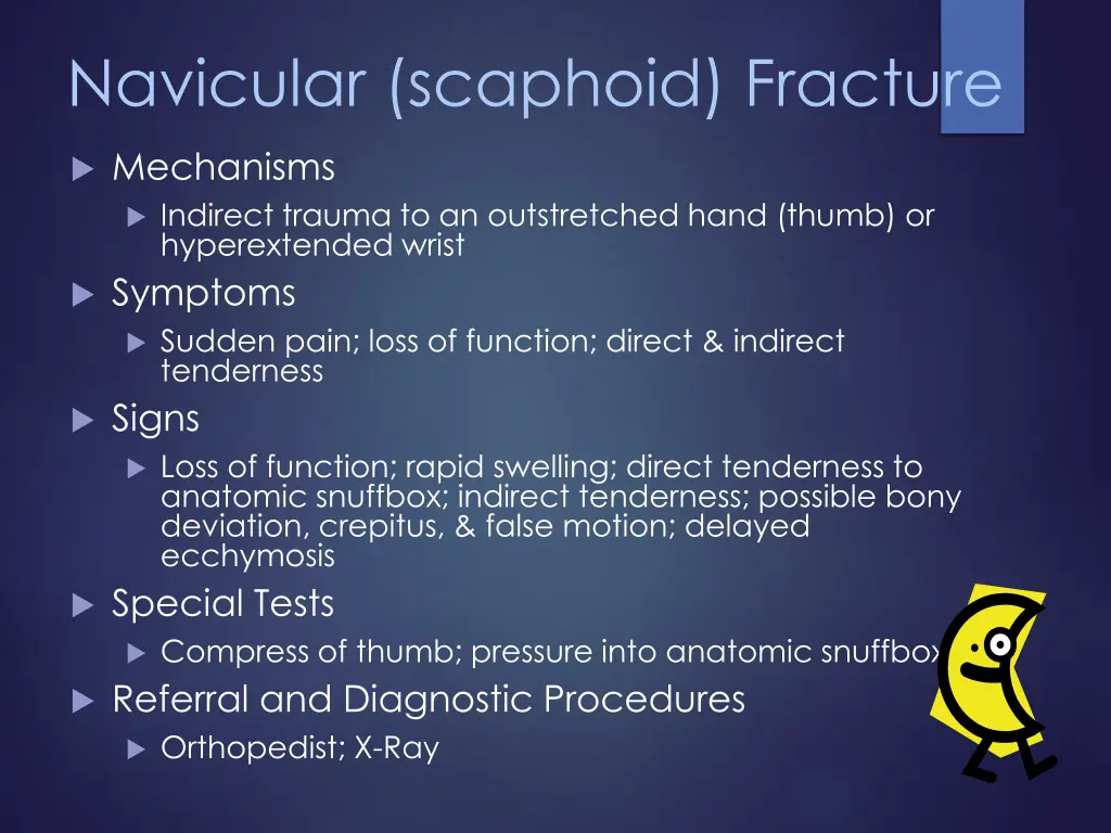 navicular scaphoid fracture