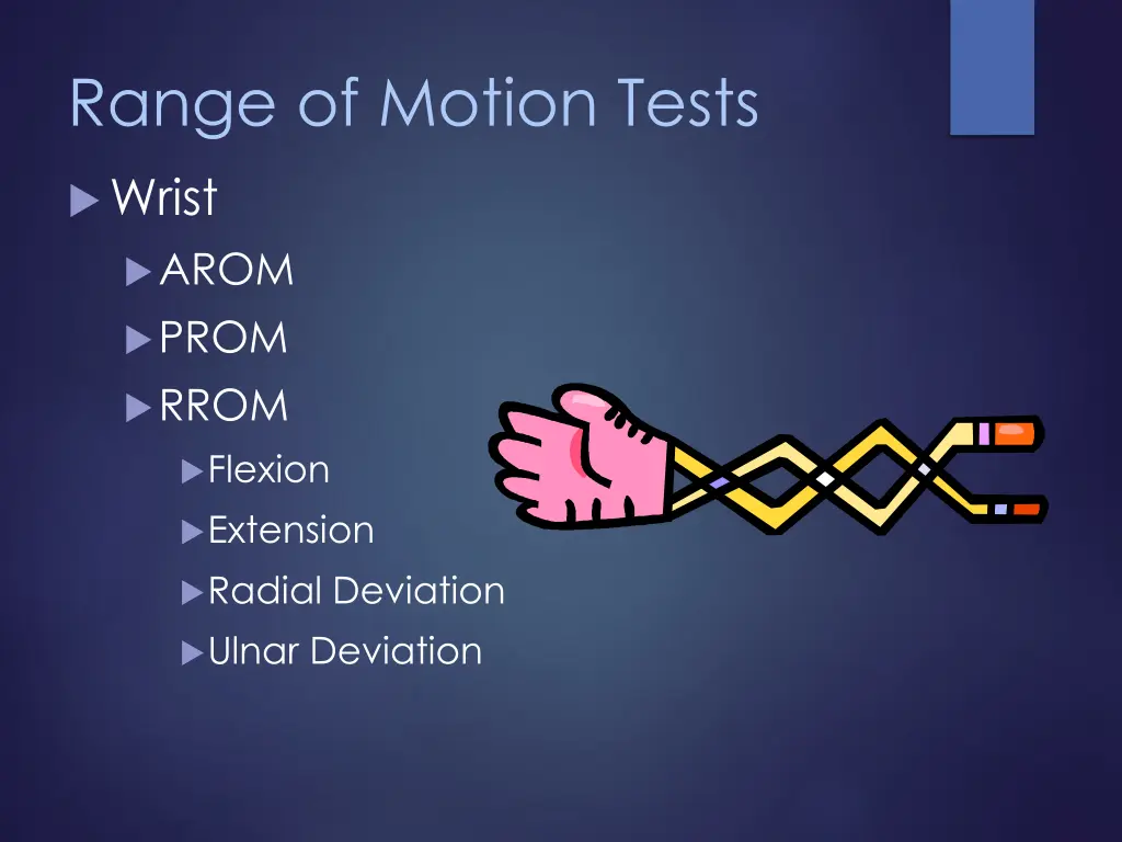 range of motion tests