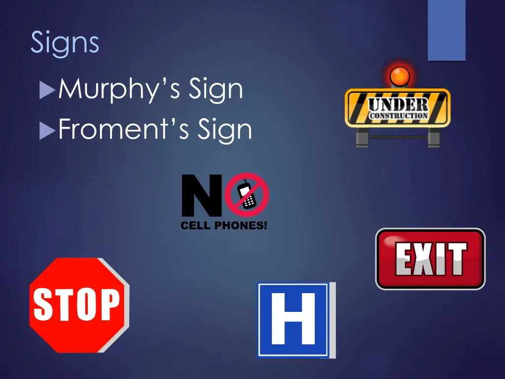 signs murphy s sign froment s sign