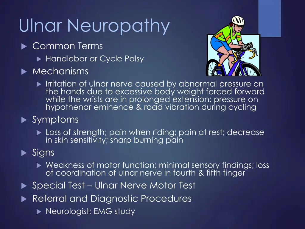 ulnar neuropathy