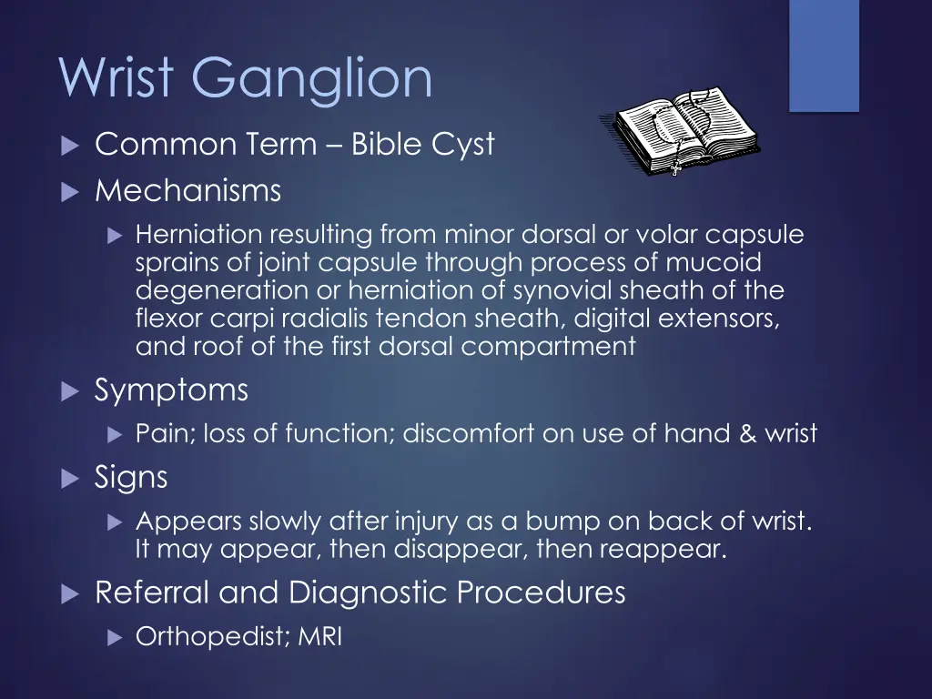 wrist ganglion