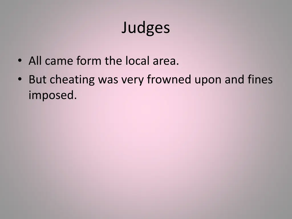 judges