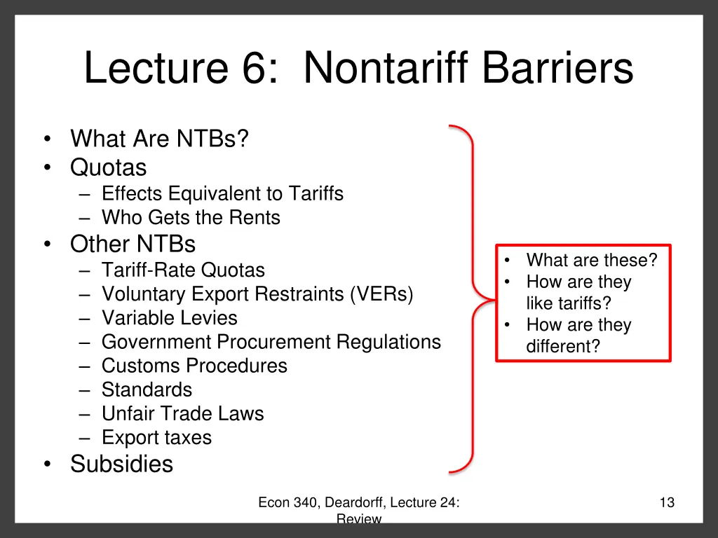 lecture 6 nontariff barriers