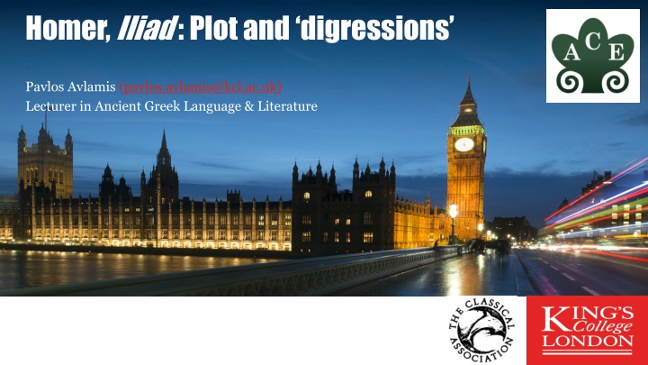 homer iliad plot and digressions