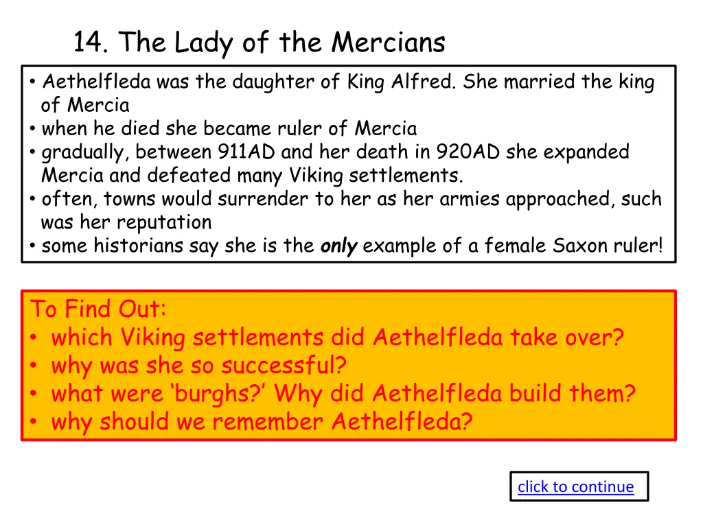 14 the lady of the mercians aethelfleda