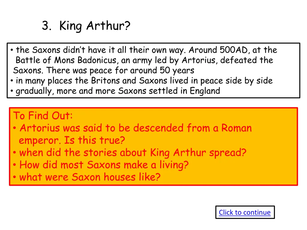 3 king arthur