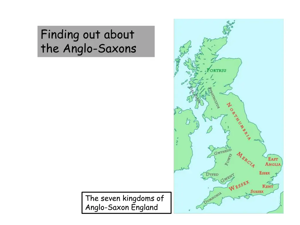 finding out about the anglo saxons