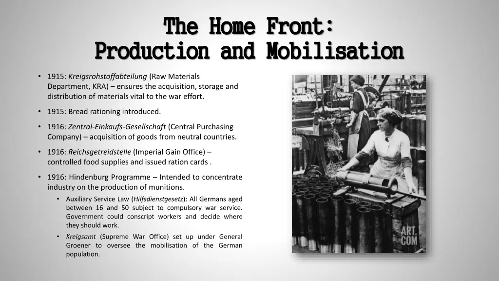 the home front the home front production