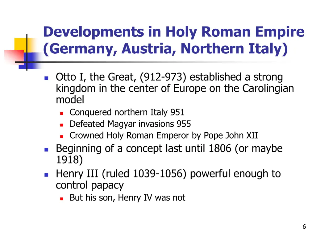 developments in holy roman empire germany austria