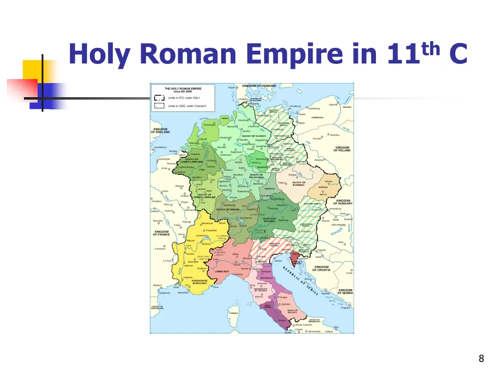 holy roman empire in 11 th c