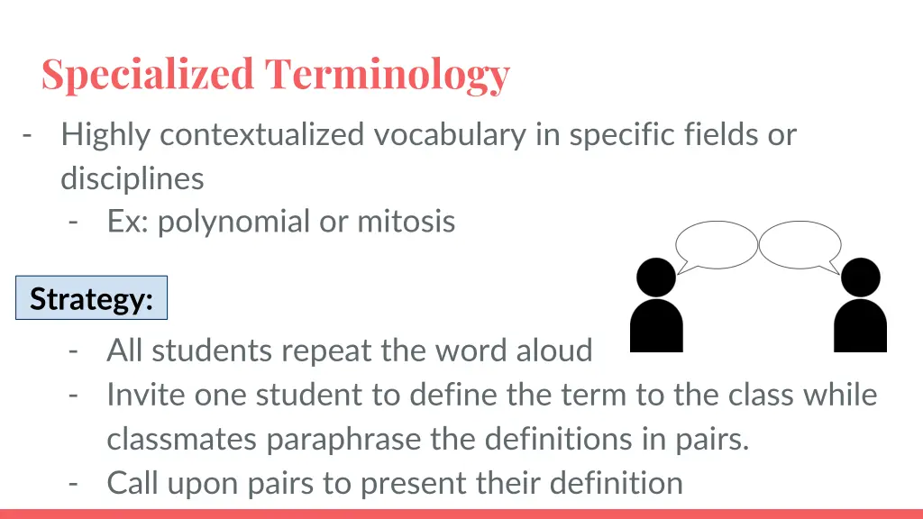 specialized terminology highly contextualized