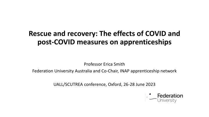 rescue and recovery the effects of covid and post