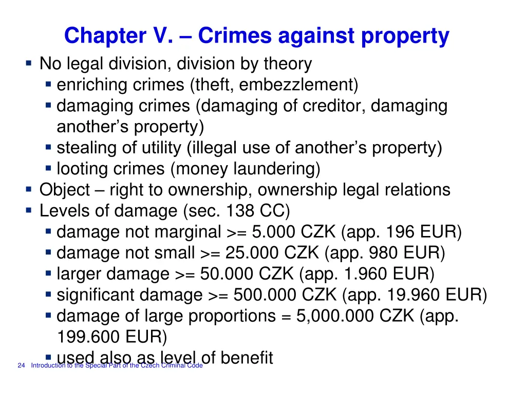 chapter v crimes against property no legal