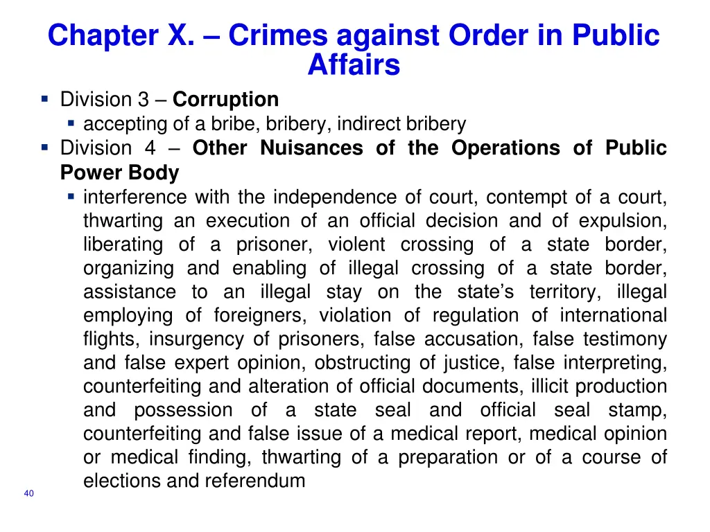 chapter x crimes against order in public affairs 1