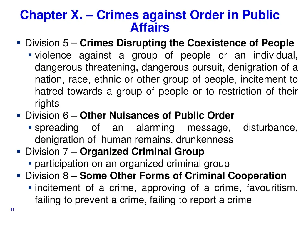 chapter x crimes against order in public affairs 2