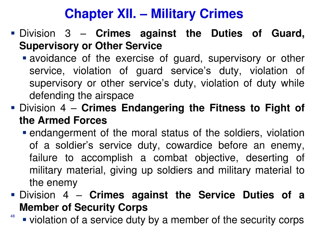 chapter xii military crimes 1