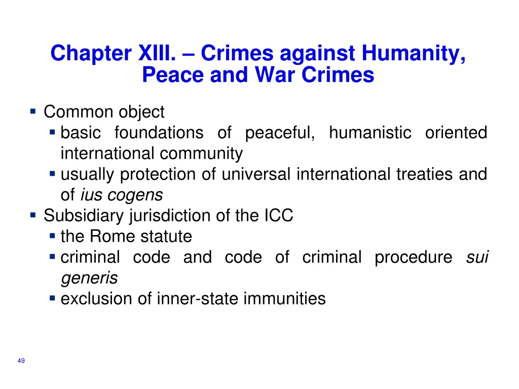 chapter xiii crimes against humanity peace