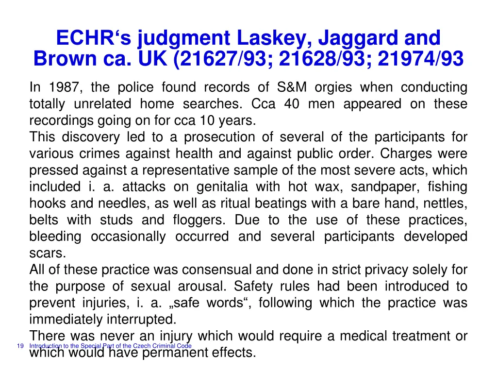 echr s judgment laskey jaggard and brown