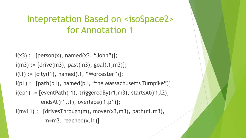 intepretation based on isospace2 for annotation 1