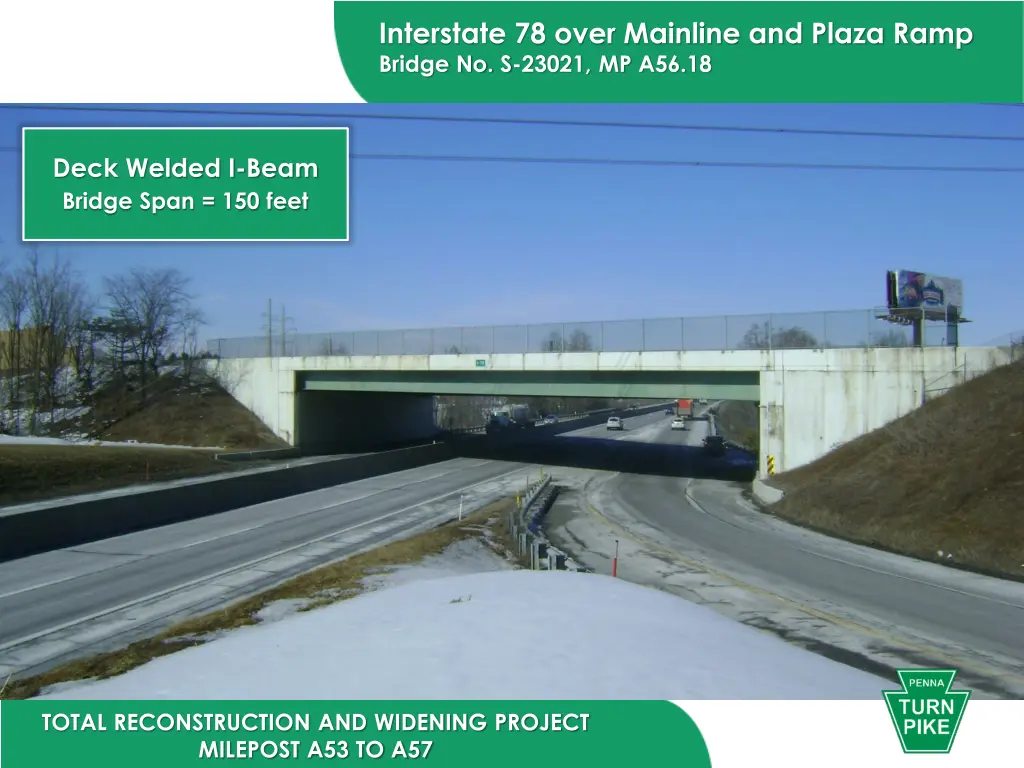 interstate 78 over mainline and plaza ramp bridge 1