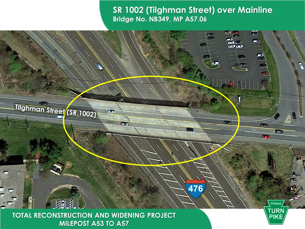 sr 1002 tilghman street over mainline bridge