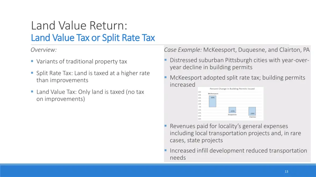 land value return land value tax or split rate