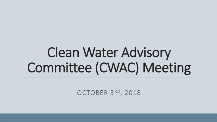 clean water advisory clean water advisory