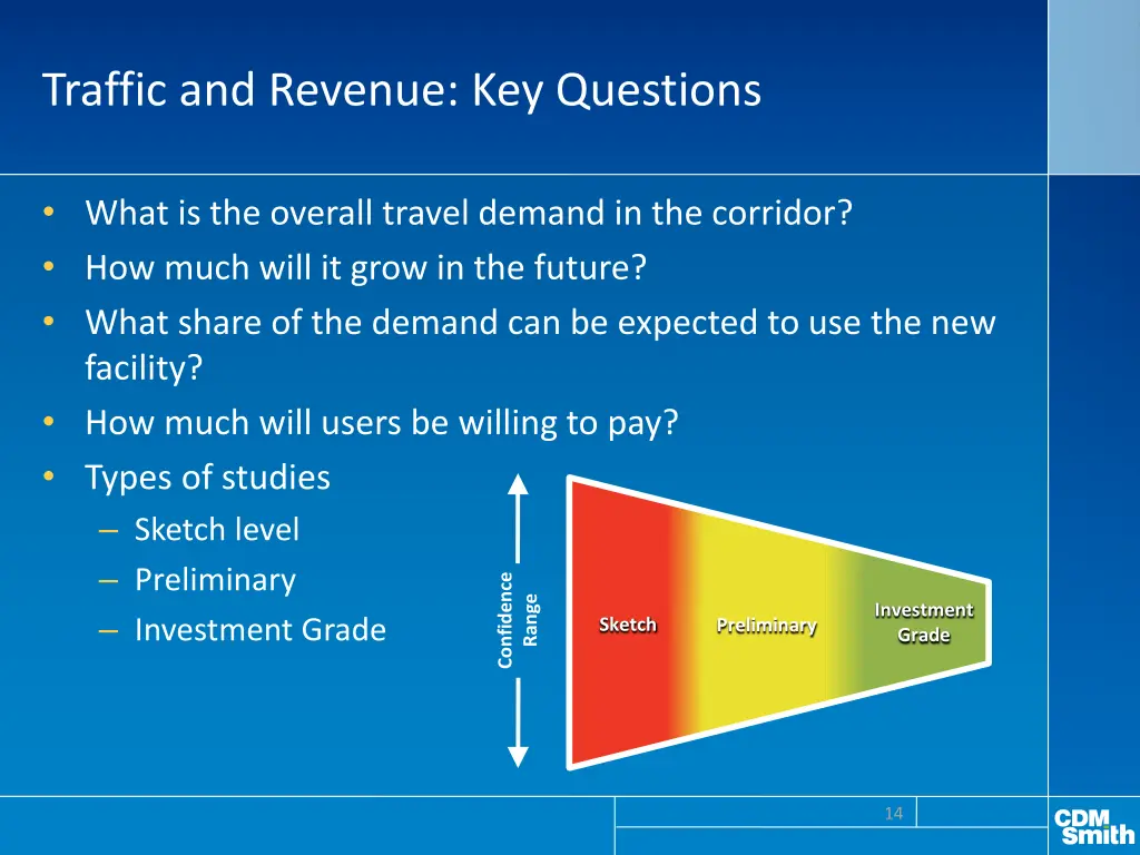 traffic and revenue key questions