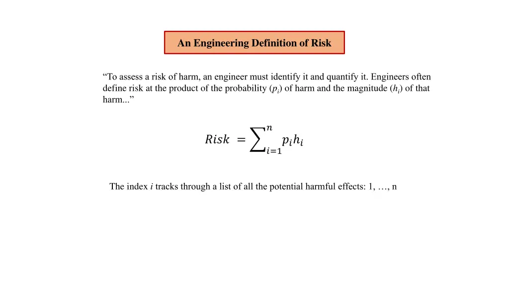 an engineering definition of risk 1