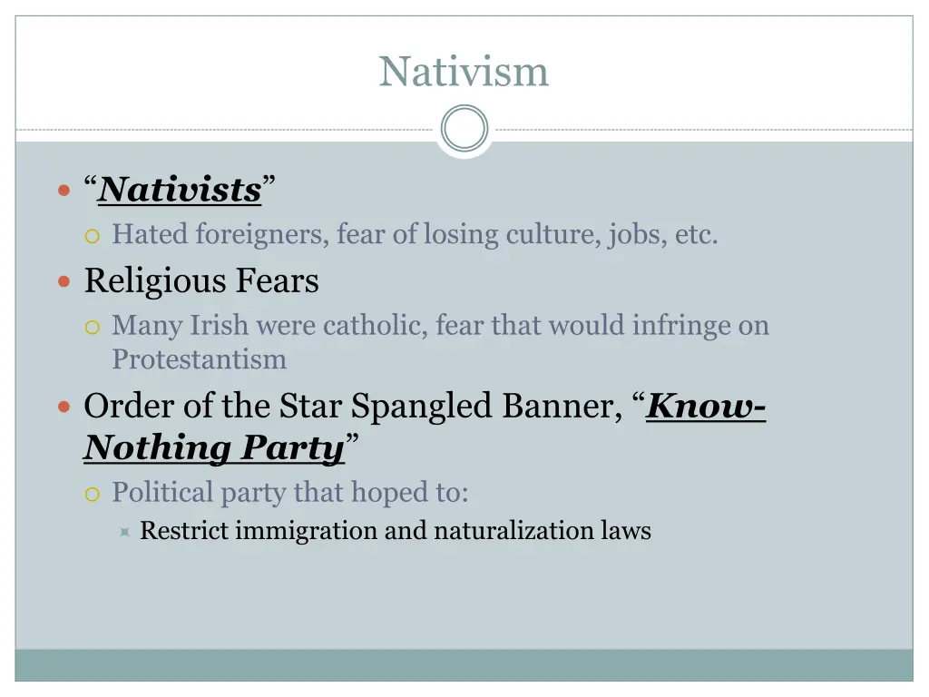 nativism