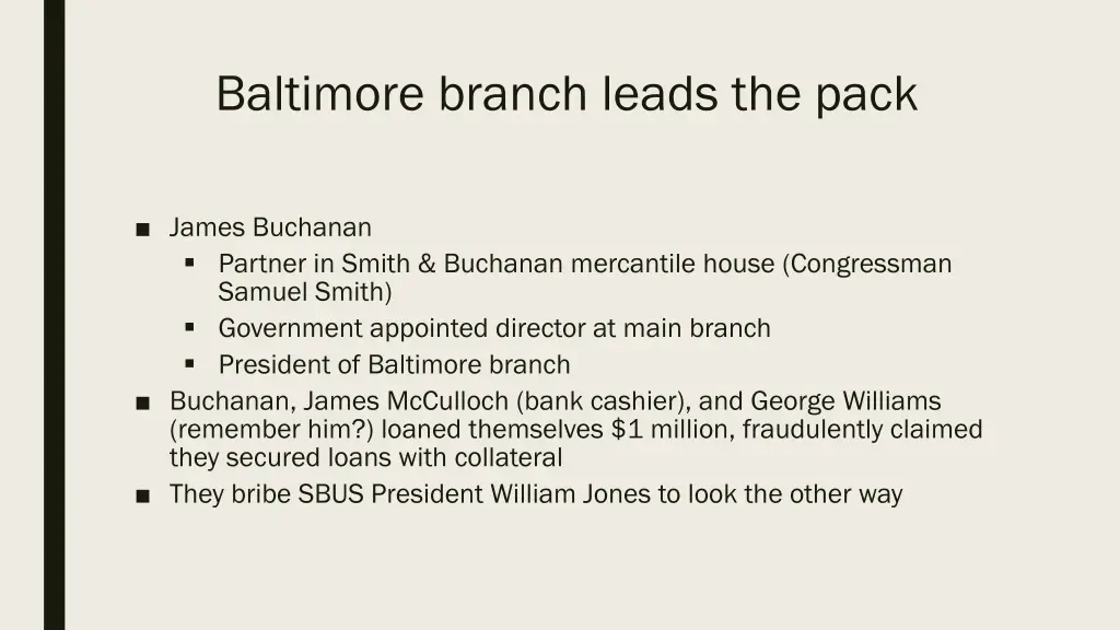 baltimore branch leads the pack