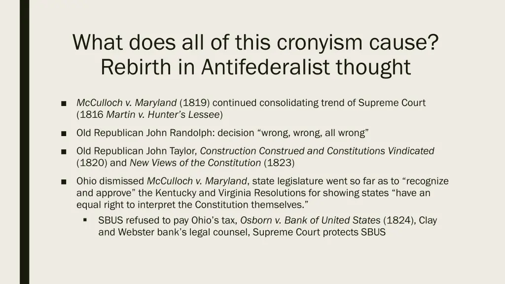 what does all of this cronyism cause rebirth