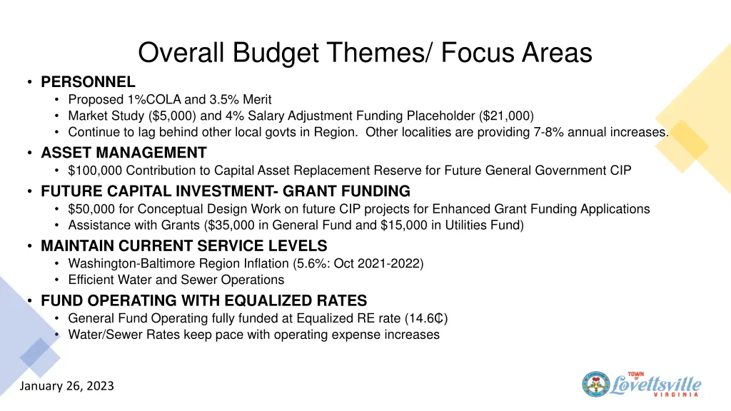 overall budget themes focus areas