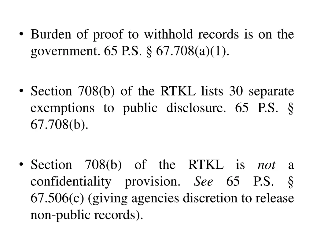 burden of proof to withhold records