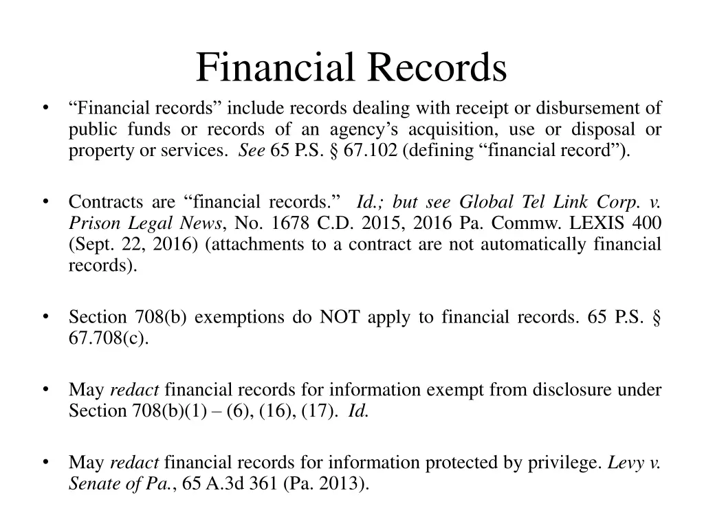 financial records financial records include