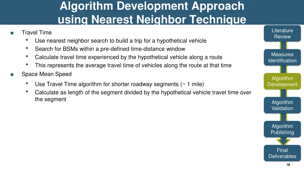 algorithm development approach using nearest