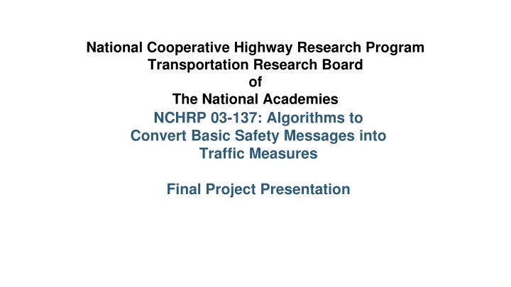 national cooperative highway research program