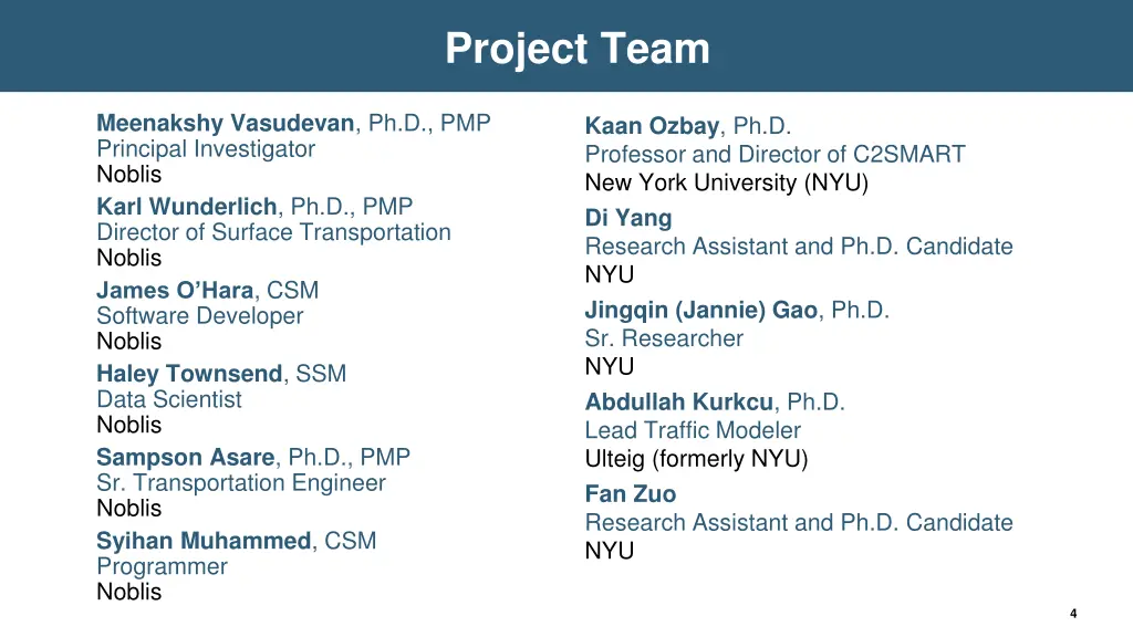 project team