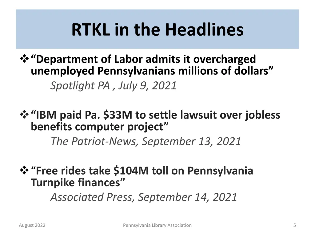 rtkl in the headlines