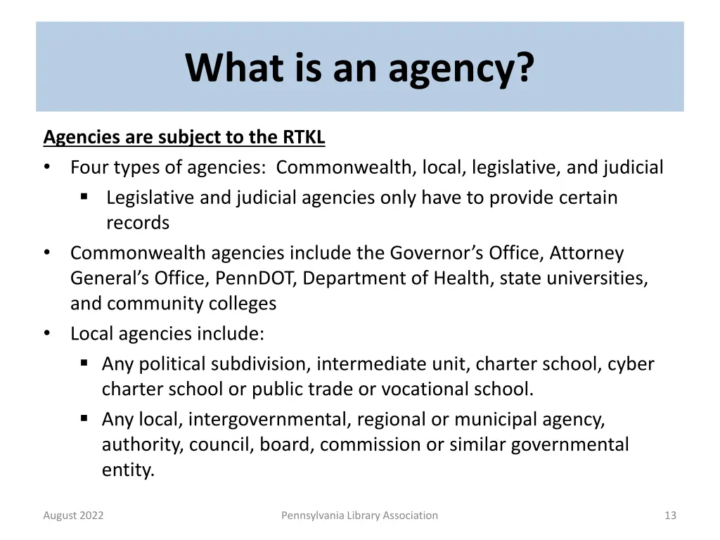 what is an agency