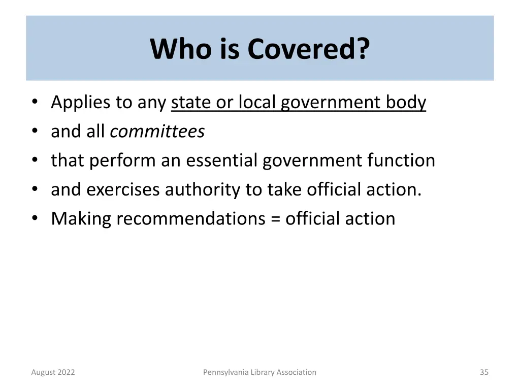 who is covered