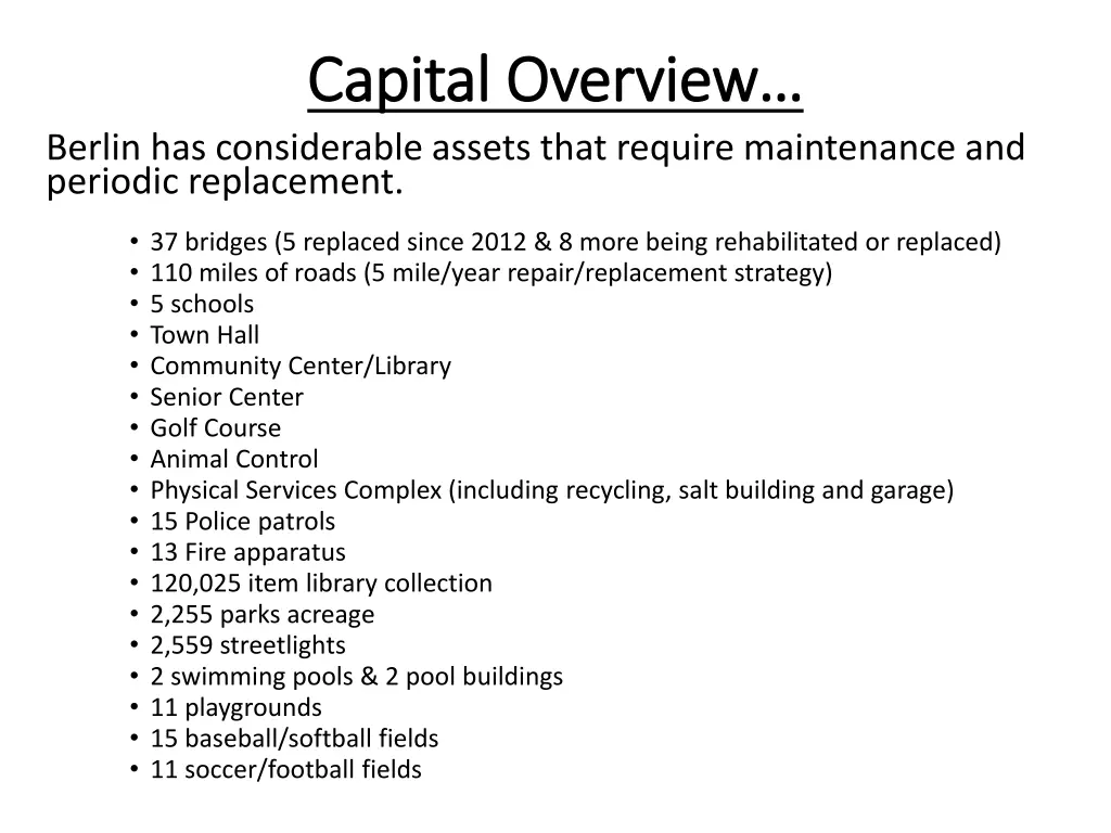 capital overview capital overview