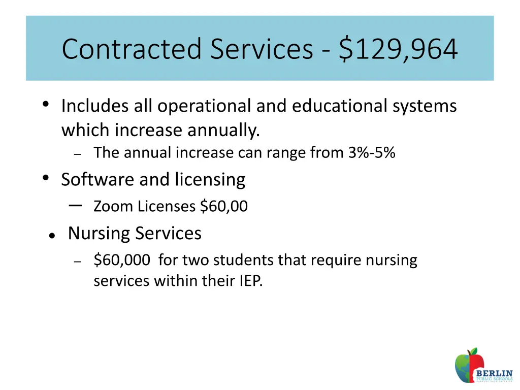 contracted services 129 964