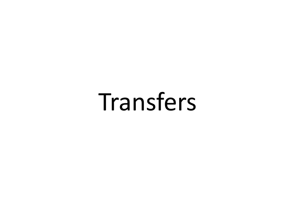 transfers