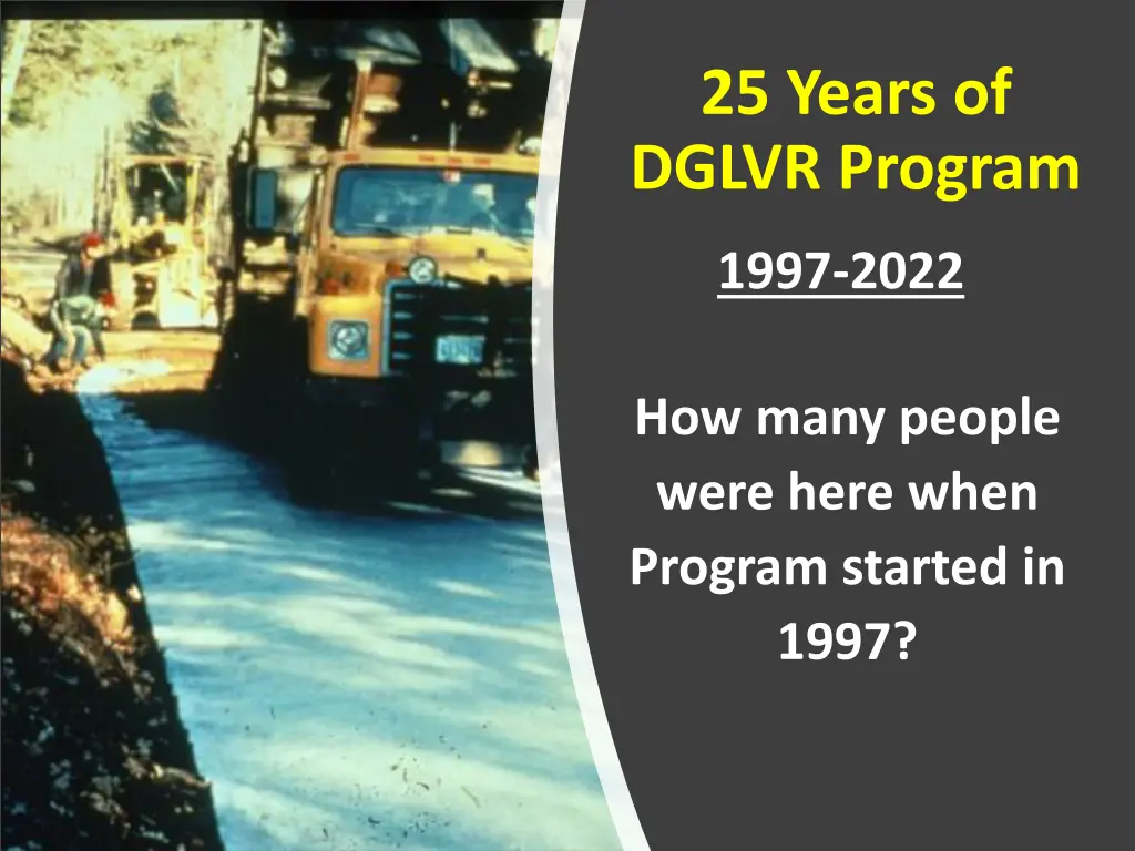 25 years of dglvr program 1